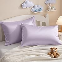 Vista 13 de NTBAY - Fundas de almohada de algodón egipcio para niños pequeños - Juego de 2 - Fundas de almohada para viajes - Fundas de 13x18 pulgadas de 500