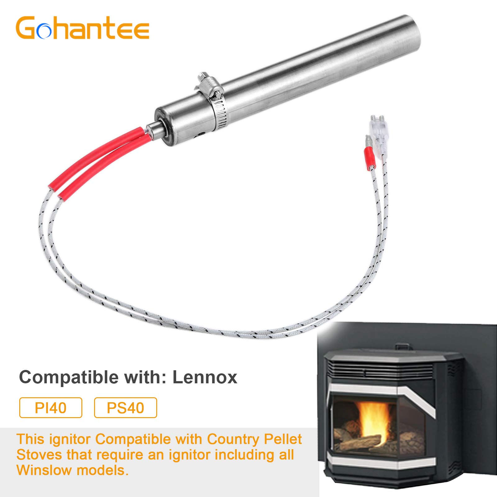 gohantee H6005 Stove Igniter Replacement for Lennox Country Winslow Pellet  Stove Igniter PI40 PS40 : Amazon.co.uk: DIY u0026 Tools