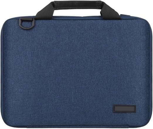 Borsa for laptop a tracolla con valigetta da 13-16 pollici Custodia impermeabile for notebook compatibile la borsa del computer(Navy Blue,14-16 inch)