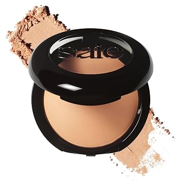 Saie Slip Tint Baked Setting Powder - Translucent Powder for Face Makeup with a Natural-Radiant Finish - Blurs, Brightens & Smooths Complexion - Translucent 3 - Medium to Tan 0.24 oz