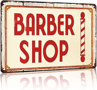 Barber Shop Metal Sign 8 x 12 Inch