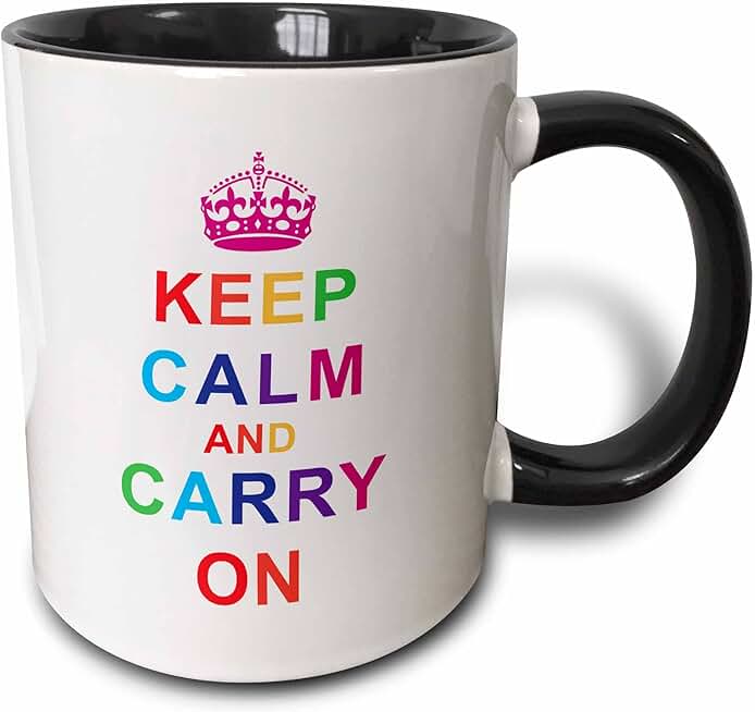 keep calm and carry on mugs