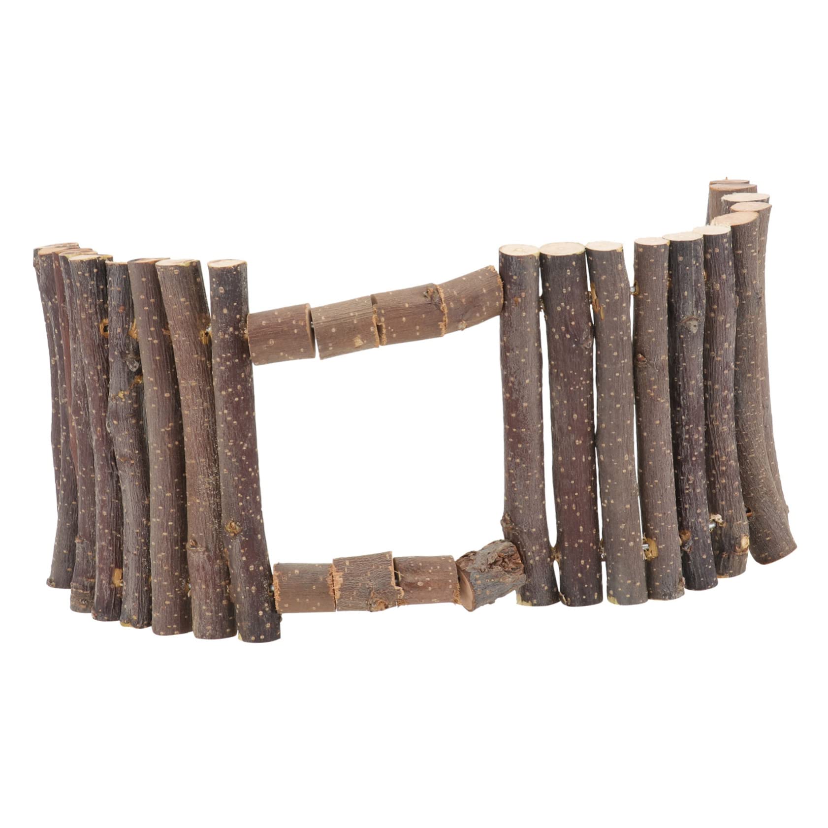 HAPINARY 1Pc Small Pet Teeth Grinding Prop Wooden Fence Shelter for Hamsters Chinchillas Turtles Natural for Chewing