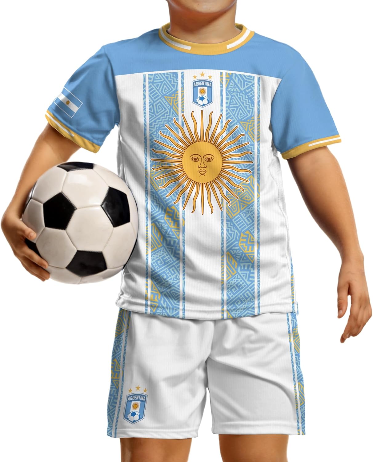 Kid Argentine Soccer Jersey, Argentina Soccer Jersey Youth, Argentine Soccer Jerseys Boys Girls Youth
