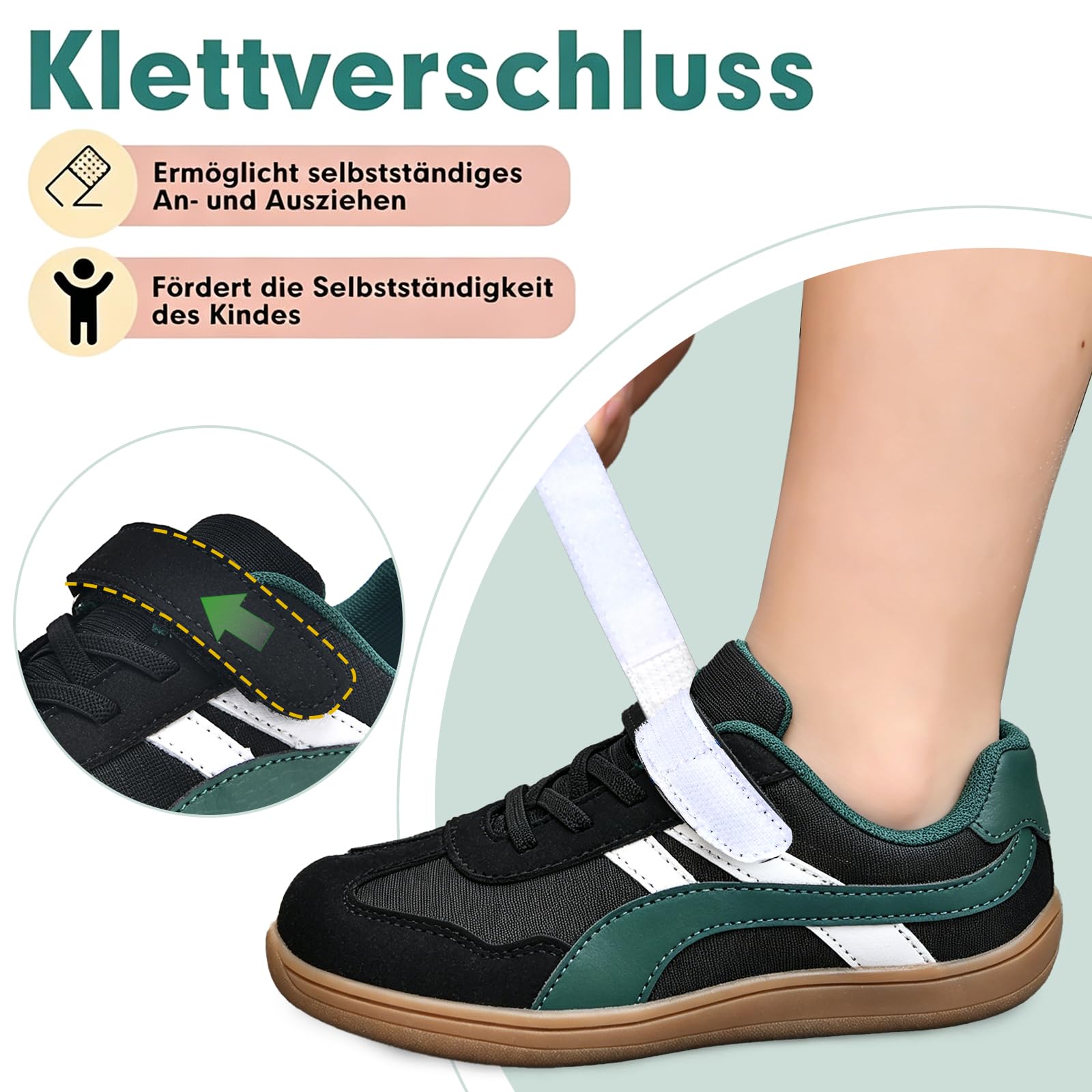 AONETIGER Kinder Barfußschuhe Breite Zehenbox Minimal Sneaker Gr.28-36EU | Leicht Zero Drop Sohle Trail Walking Schuhe | Leicht Atmungsaktive Rutschfeste | Ideal für Spielplatz, Schule, Sport & Alltag