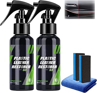 HGKJ-Auto-S3 Plastic & Leather Restorer, Shinex Leather & Plastic Restorer, Shinex S3 Leather and Plastic Restorer, Shinex Plastic Leather Restorer Spray for Car (1)
