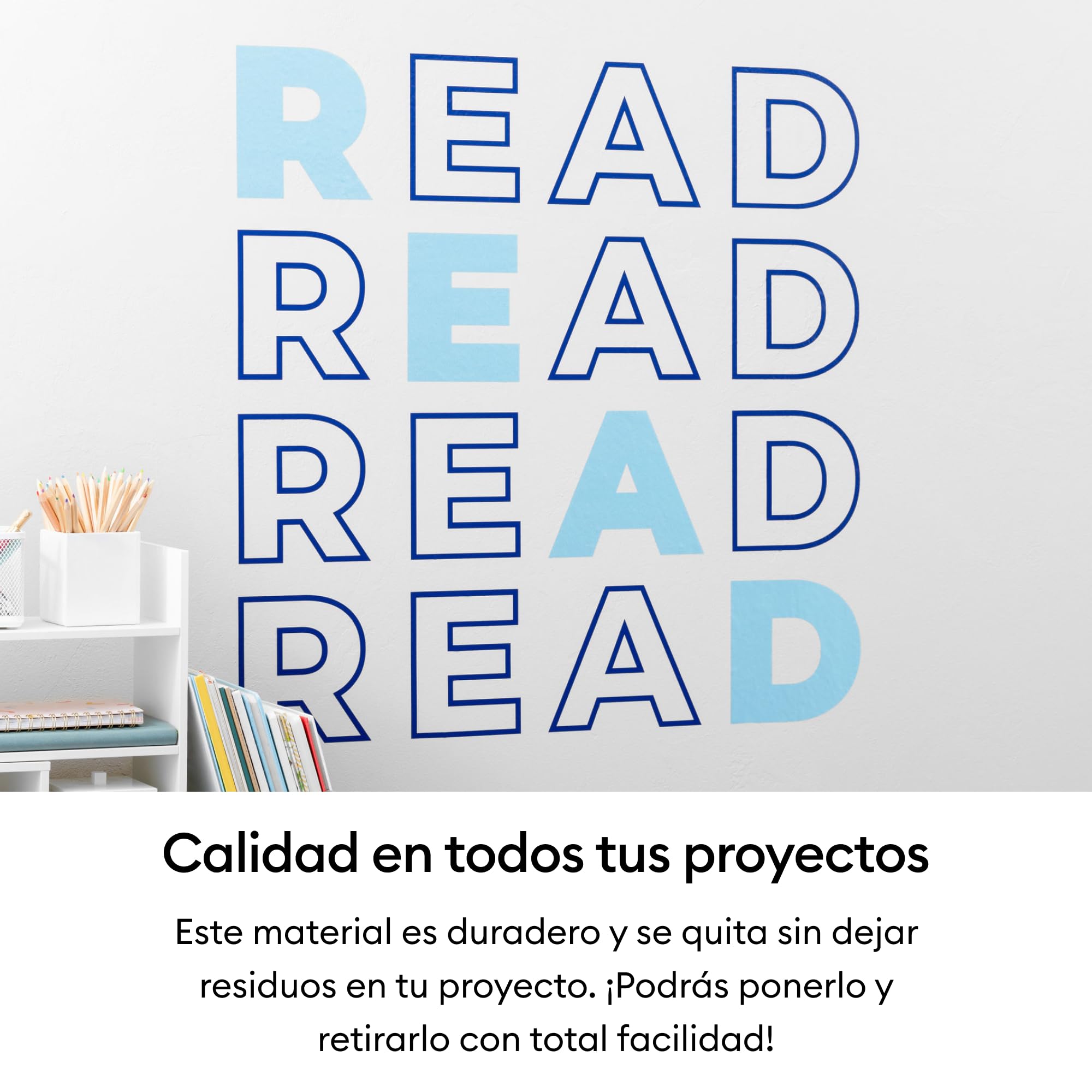 Cricut Vinilo Adhesivo Permanente Crema Mate | 1 Lámina | 30,5 cm x 1,2 m | Vinilo para Máquinas de Corte