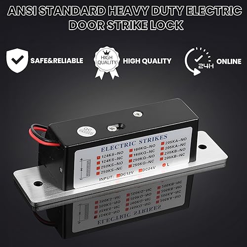 Miniatura 6 de Cerradura Eléctrica de Pestillo de Puerta de Servicio Pesado Estándar ANSI Mejorada 2025 para Sistema de Control de Acceso de Puerta, Cerraduras