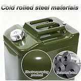 Metal Gas Tank with Flexible Spout,Gasoline Container Can for Self-driving Tours Equipment,Travel and Camping(10L) - 3