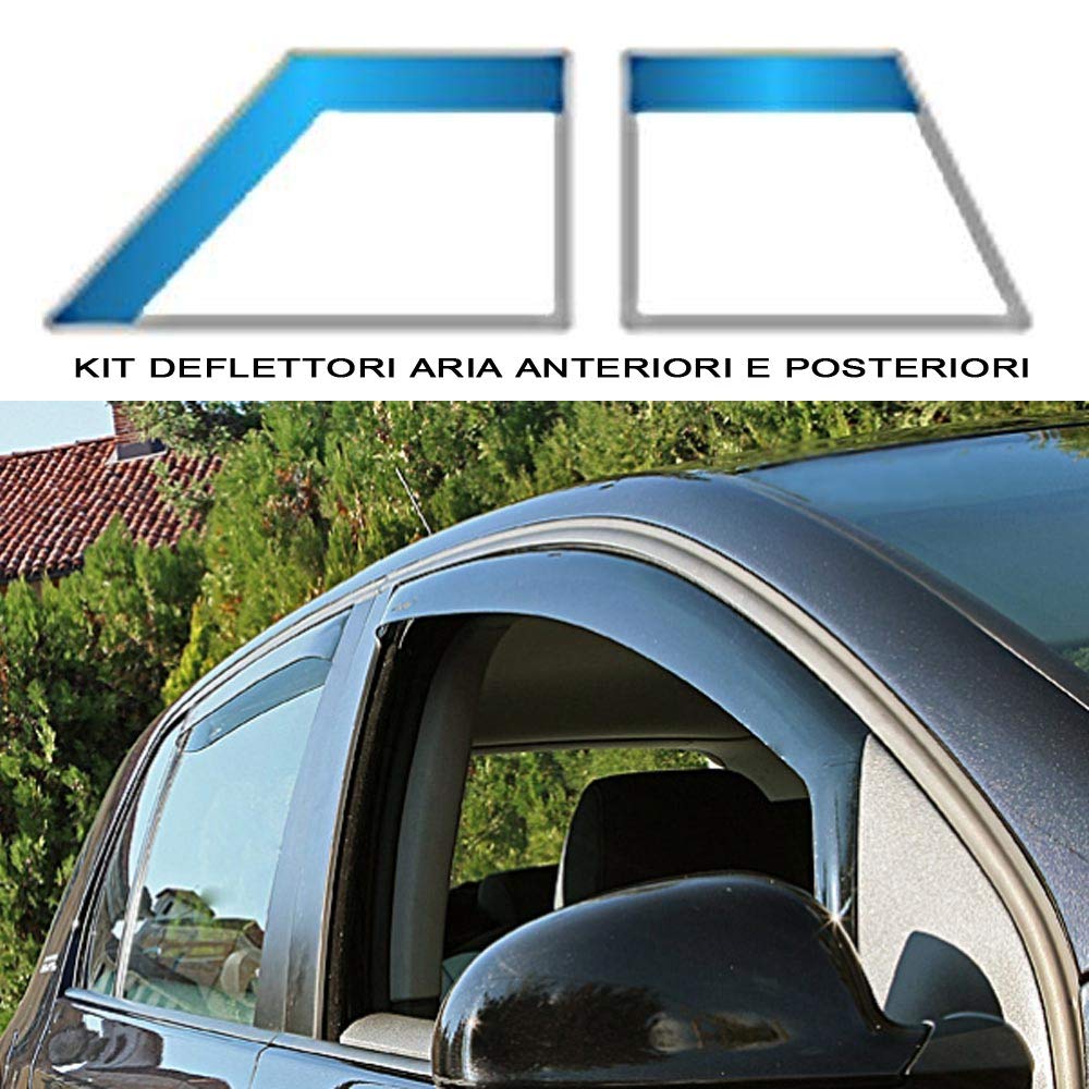 ANTIVENTO COMPATIBILE CON FREEMONT 5 PORTE DAL 2011 IN POI FUME COPPIA ANTERIORE E POSTERIORE