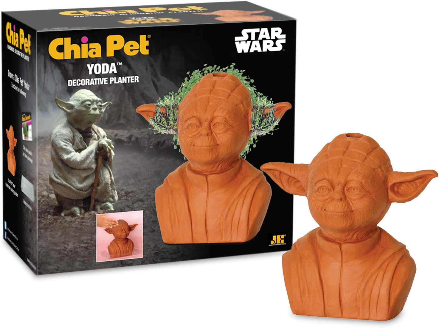 Chia Pet Star Wars the Child Using the Force with Seed Pack, Decorative Pottery Planter, Easy to Do and Fun to Grow, Novelty Gift, Perfect for Any Occasion