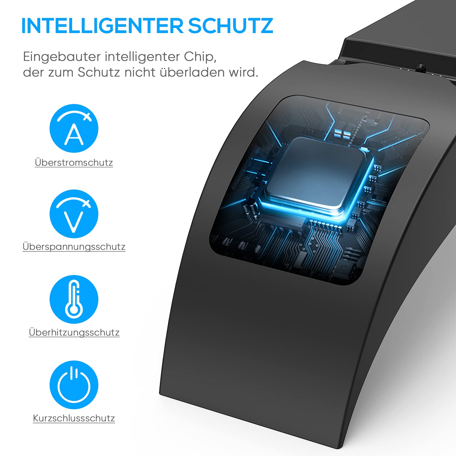 MENEEA PS5 Controller Ladestation, 2.5 Stunden Schnelllade für Playstation 5 Ladestation, LED Ladegerät für Sony Playstation 5 Wireless Controller