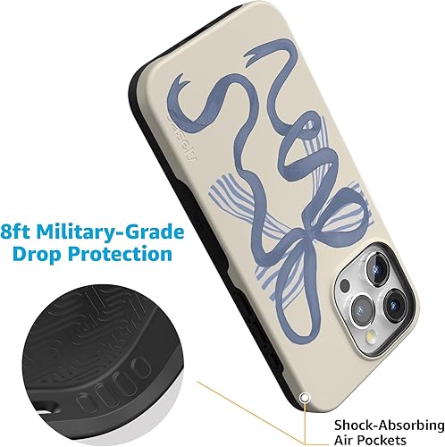 Vista 1298 de Casely Funda para iPhone 15 Pro Max Jardín Secreto Flores mixtas Funda atrevida Compatible con MagSafe y botón de acción Secret Garden