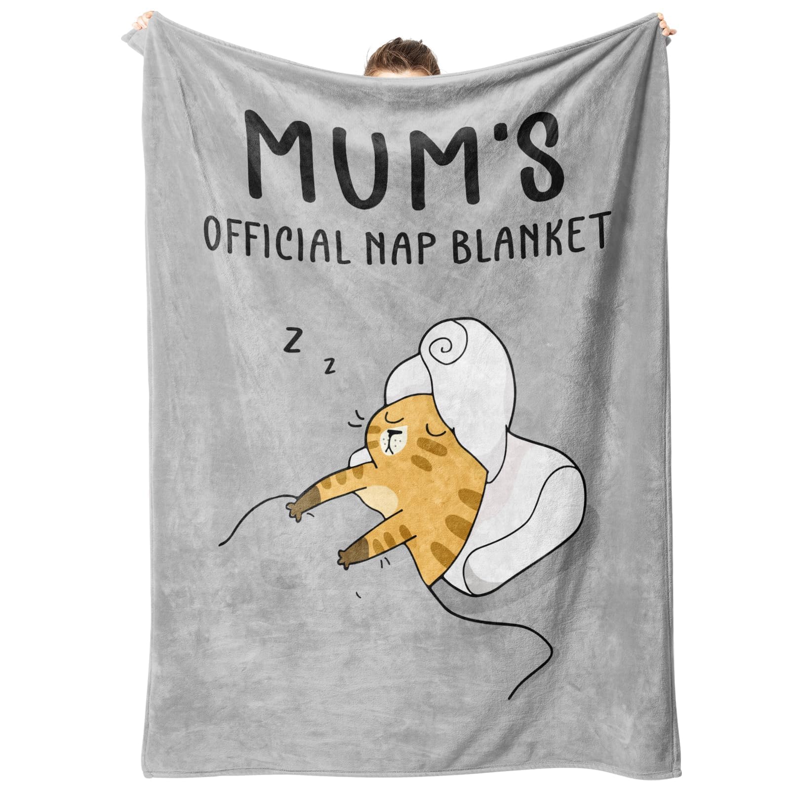 Juratar Mum Gifts Blanket, Mum Birthday Gifts, Presents for Mums on Valentines Mothers Day Christams, Cute Blanket Gift for Mummy from Daughter Son, Cat Mums Gift 60 * 50in