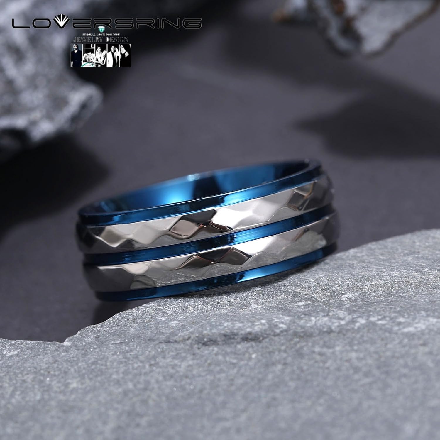TWO RINGS Wedding Ring Sets His And Hers Promise Ring Couples Bridal Sets Women 925 Sterling Silver Heart Cz Man Tungsten Carbide Wedding Bands