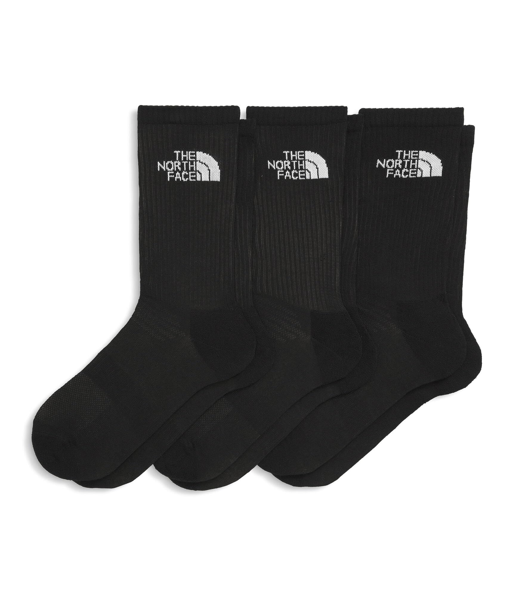 The North Face NF0A882H3OW MULTI SPORT CUSH CREW SOCK 3P Socks Homme BLACK ASSORTED Taille L