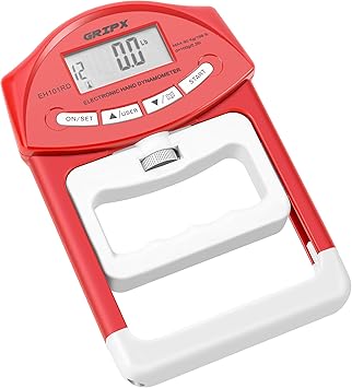 Amazon Co Jp 握力体力測定用デジタル握力計正規品1個赤色 Sports Outdoors