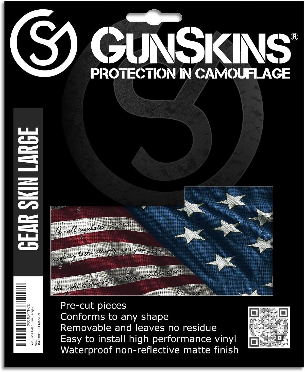 GunSkins Gear Skin - Premium Vinyl 8" x 50" Single Sheet - Easy to Install Universal Kit - 100% Waterproof Non-Reflective Matte Finish - Made in USA - Proveil Victory : Sports & Outdoors