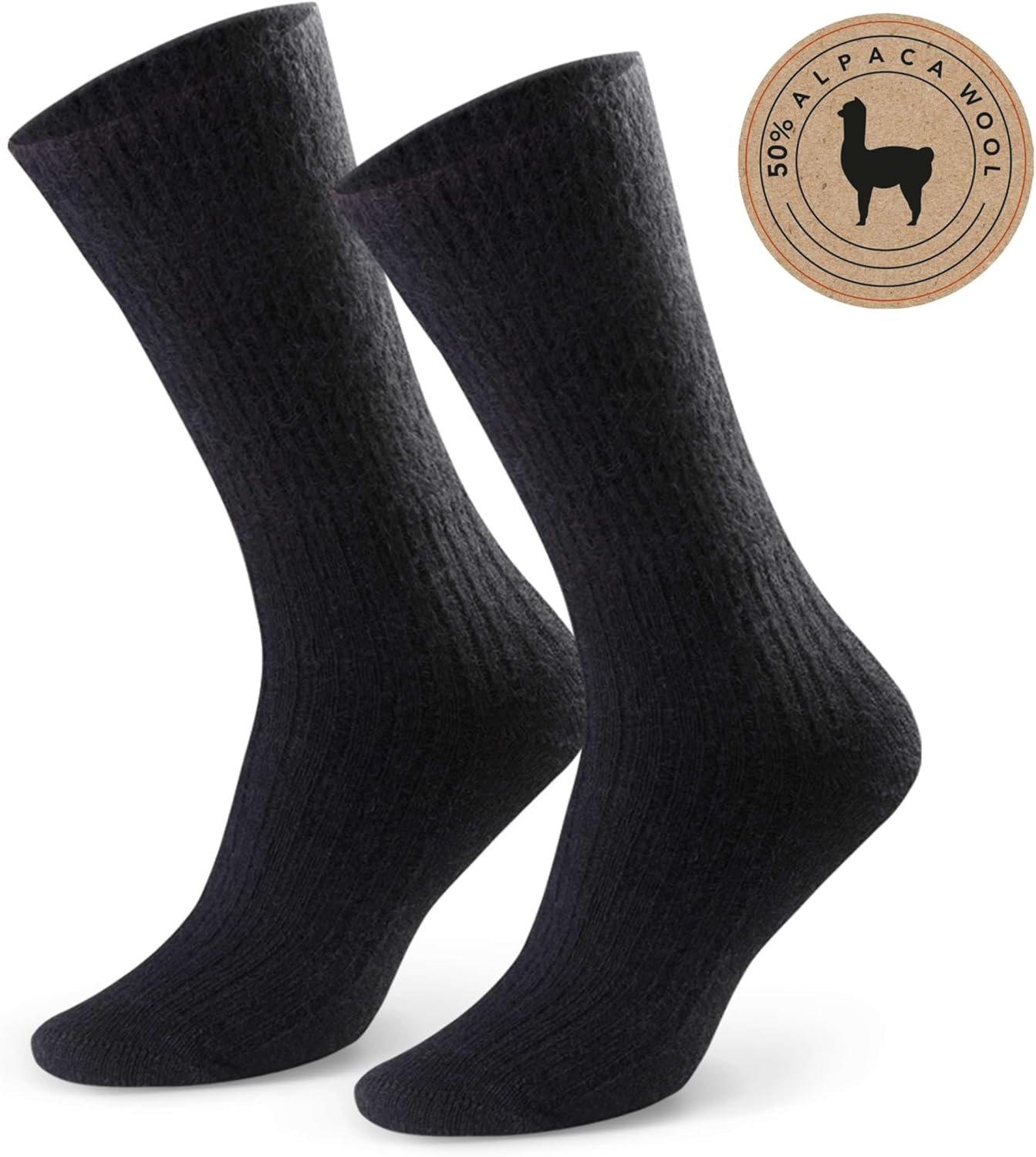 STEVEN Sokken van 50% alpacawol voor dames en heren – hypoallergeen, thermo-isolerend, naadloos, met zachte boord, comfortabel en aangenaam op de