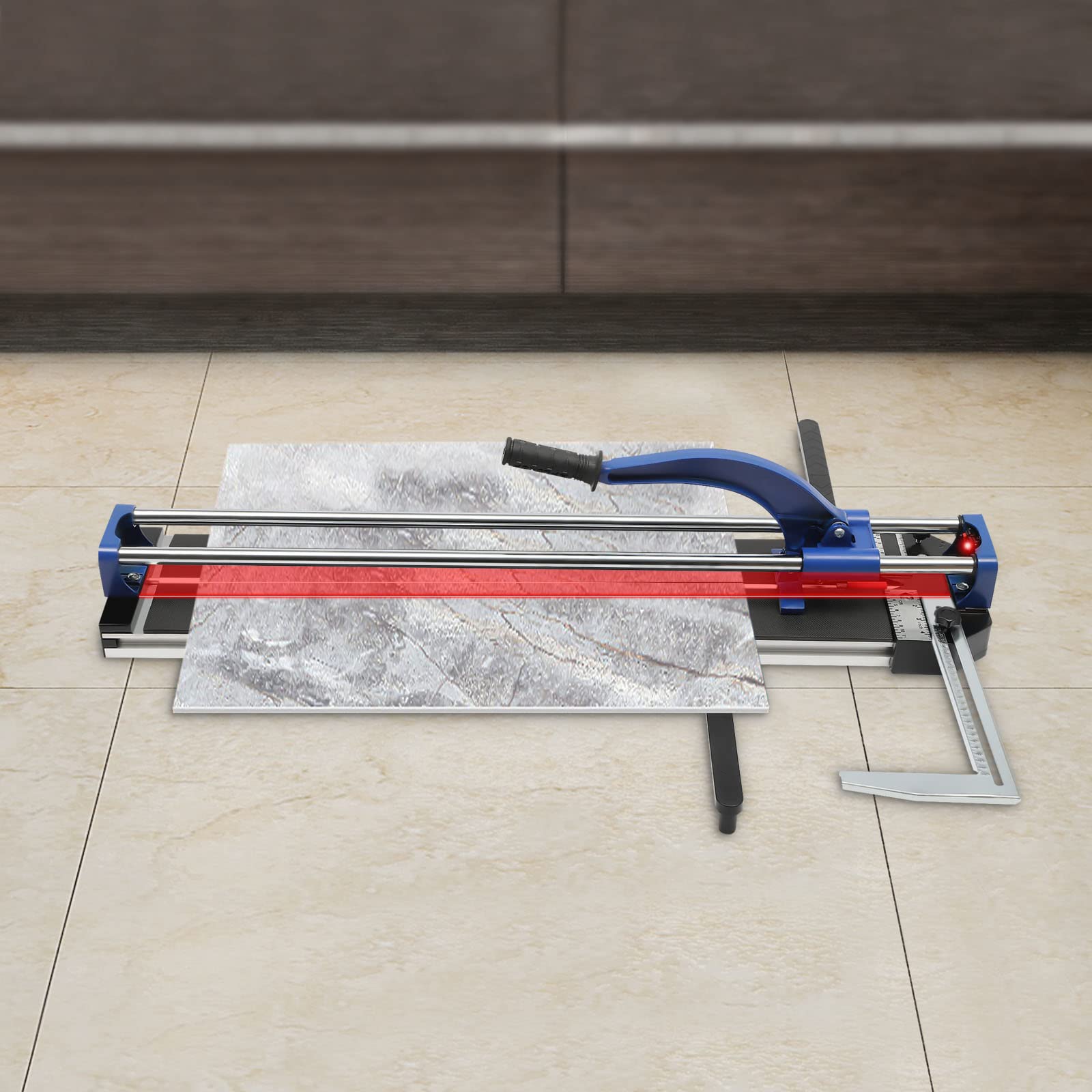 Máquina de corte manual de azulejos de 80 cm, doble riel y soportes manual con precisión de posicionamiento infrarrojo para corte de azulejos Preciser