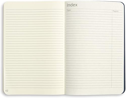 Miniatura 6 de Blue Summit Supplies Diarios ejecutivos, juego de 3 diarios con papel rayado, diario de viaje ligero con cubierta de lino azul oscuro, 6 x 9