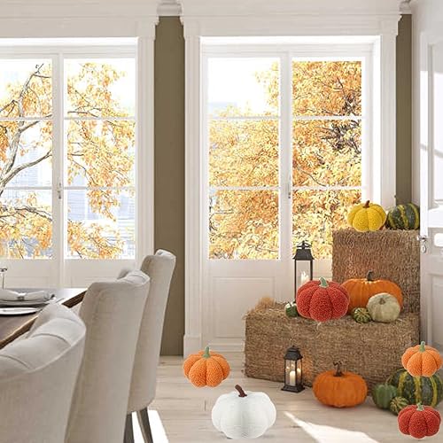 Miniatura 4 de Almohada de calabaza, 7.87 pulgadas, decoración de Halloween, almohada de calabaza, para Halloween, fiesta de Acción de Gracias, decoración del