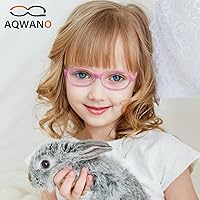 Vista 10 de AQWANO Children Optical Glasses Frame tr90 Flexible Bendable One-piece Safe Eyeglasses Girls Boy M-cuadrado-púrpura