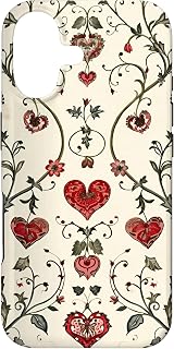 Coquette Flowers Preppy Hearts Soft Girl Aesthetic Case for iPhone 17