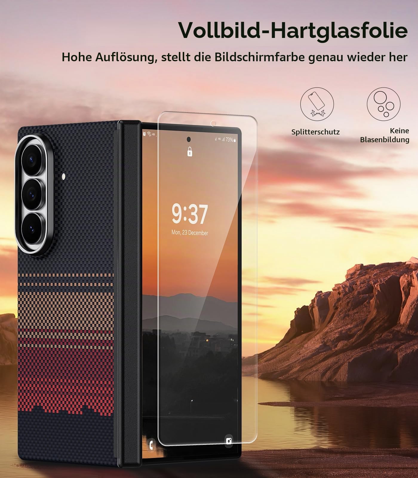 memumi Magnetische Aramidfaser-Hülle für Samsung Galaxy Z Fold 8 Ultra