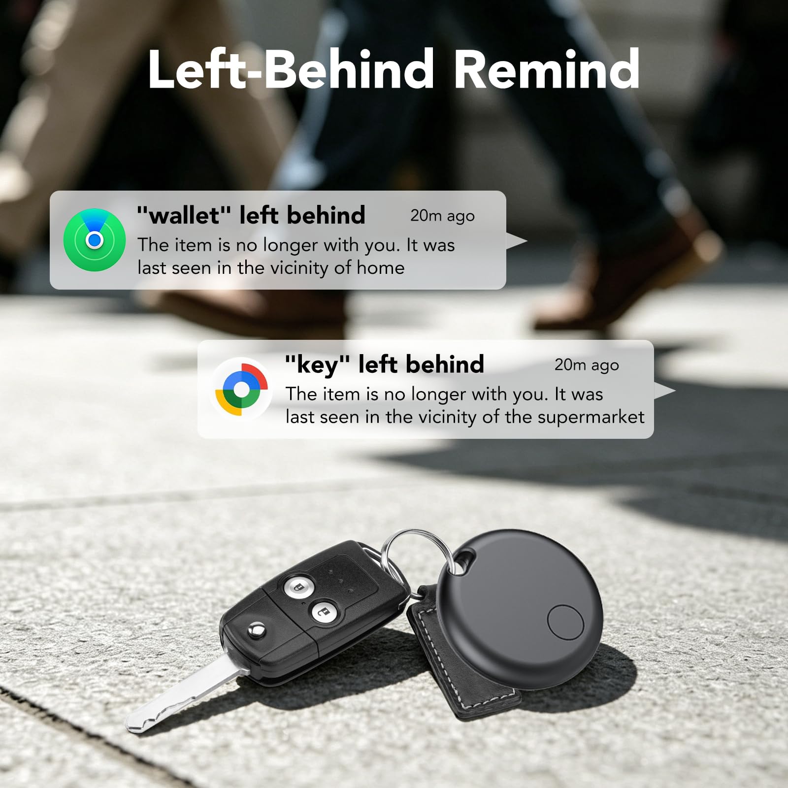 Localizzatore Bluetooth Doppio Sistema, Localizzatore Oggetti iOS/Android, IP68