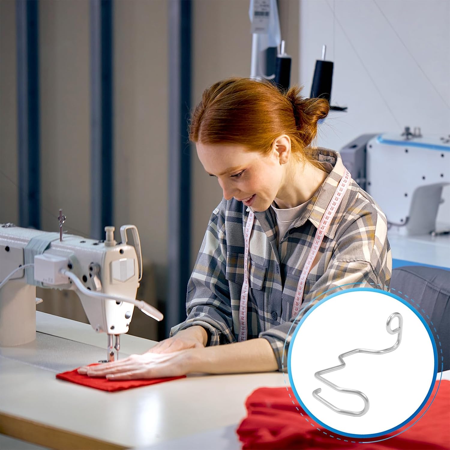 FIKLOTA 6 PCS Industrial Sewing Machine Safety Needle Finger Guard for Singer, Brother, Janome, Juki, Babylock, Elna, Kenmore, White, Necchi, Simplicity, New Home, Euro-Pro, and More