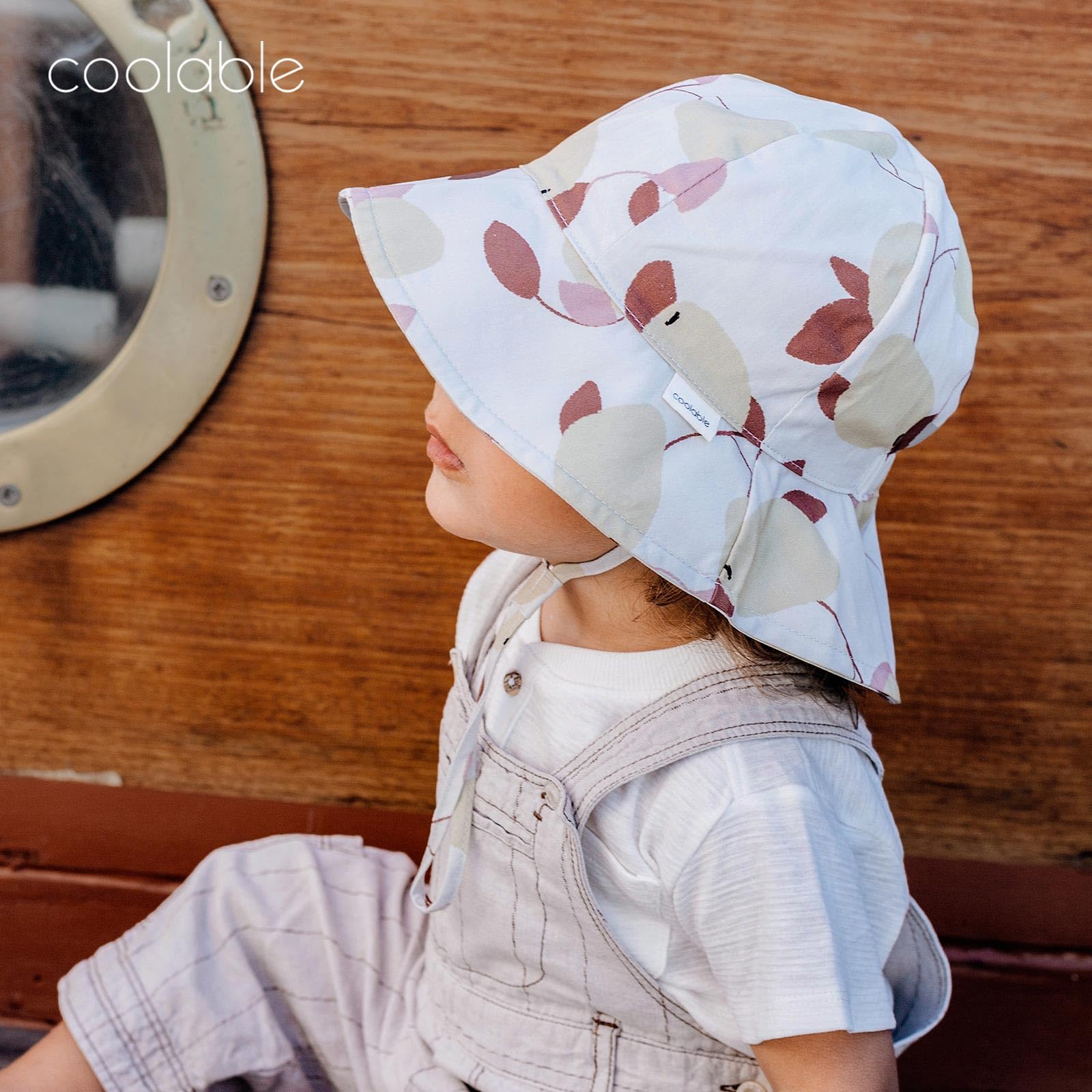 coolable Cappello da Sole per Bambini Pieghevole e Regolabile, Cappello a Secchiello Estivo con Ampio Bordo, Protezione UV UPF 50+ per Neonati e Bambini