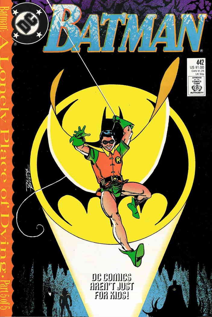 Amazon.com: Batman #442 DC | Comic Book A Lonely Place of Dying 5