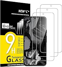 NEW'C 3 Pack Designed for Google Pixel 8A Screen Protector Tempered Glass,Case Friendly Scratch-proof, Bubble Free, Ultra Resistant