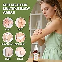 Vista 6 de Cyperus Rotundus Aceite para depilación – Aceite orgánico de rotondo de ciprés prensado en frío para ayudar a reducir la apariencia de cabello