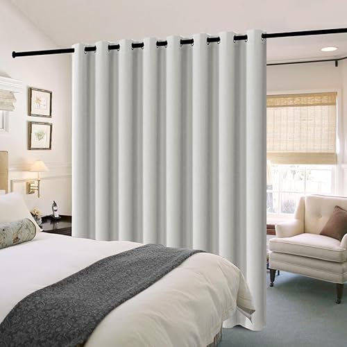 Miniatura 3 de H.VERSAILTEX Cortinas de patio 100% opacas, con aislamiento térmico para puertas correderas, paneles de ventana extra anchos, cortinas de bloqueo de