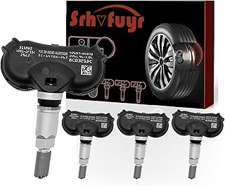Srhvfuyr TPMS Sensor, 315MHz Tire Pressure Monitoring System 4PCS Fits for Toyota Sequoia Tundra Sienna 07-20 Replace 42607-0C070 42607-0C050 42607-08010
