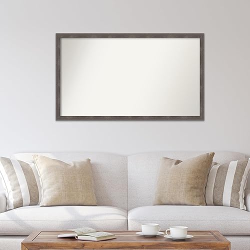 Miniatura 4 de Amanti Art Espejo personalizado, espejo de baño gris plomo a rayas, espejo de pared o espejo de tocador de baño sobre el fregadero (28.5 x 48.5