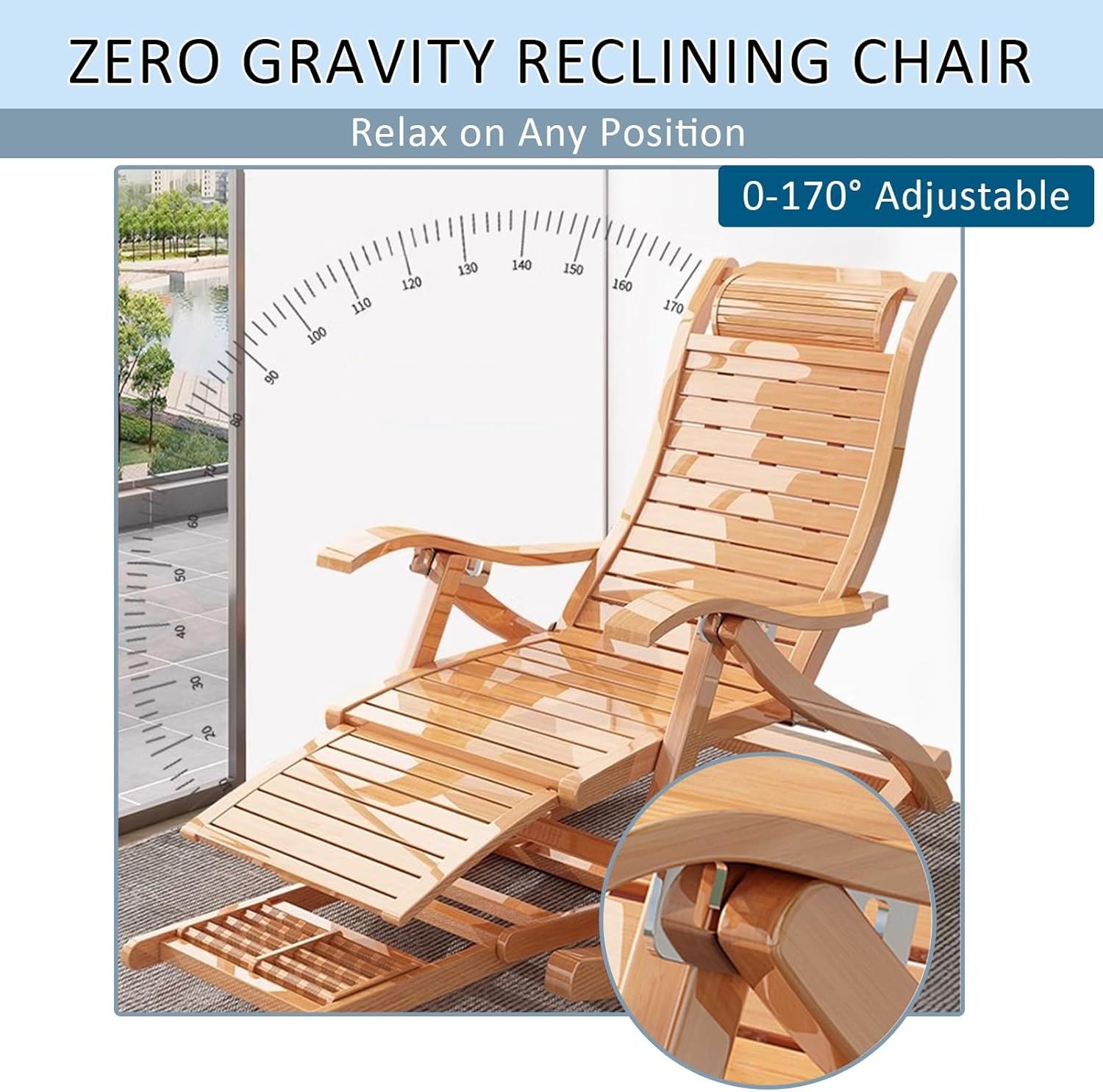 Sun Lounger Garden Chairs with Cushions, Reclining Deck Folding Chair for Beach Outdoor Patio Adjustable Relaxer Chair