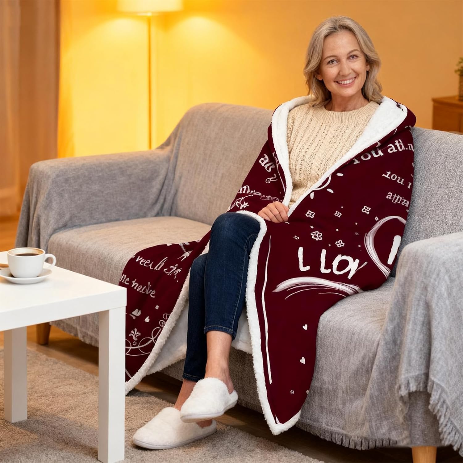 Best Gifts for Mom from Daughter Son Wearable Blanket Hoodie with Sleeves for Mom Gift Ideas Birthday Gift for Mom Mother In Law Christmas Gifts - Image 4