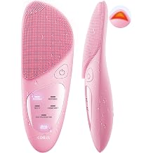 COSLUS JMY05 Facial Cleansing Brush Silicone Face Scrubber: Waterproof Rechargeable Face Wash Brush, 4 Cleansing Modes, Electric Face Exfoliator for Men Women Cleaning, Exfoliating, Massaging