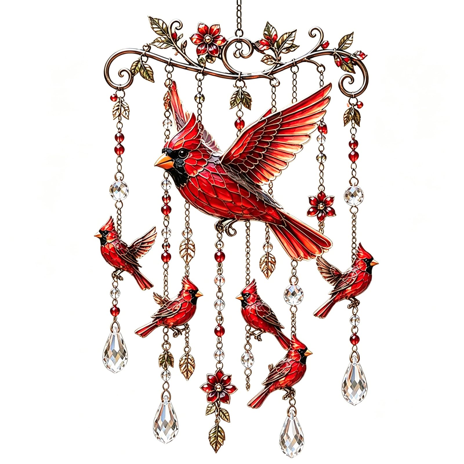 Graceful Hummingbird Wind Chime, Wind Chimes for Outside, Colorful Bird Yard Decorations Outdoor, Memorial Gardening Gift for Women, Mom, Grandma Nature Lovers
