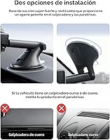 Vista 6 de iOttie Easy One Touch Advanced soporte de coche universal para tablero y parabrisas con ventosa para teléfono para iPhone, Samsung, Google, todos