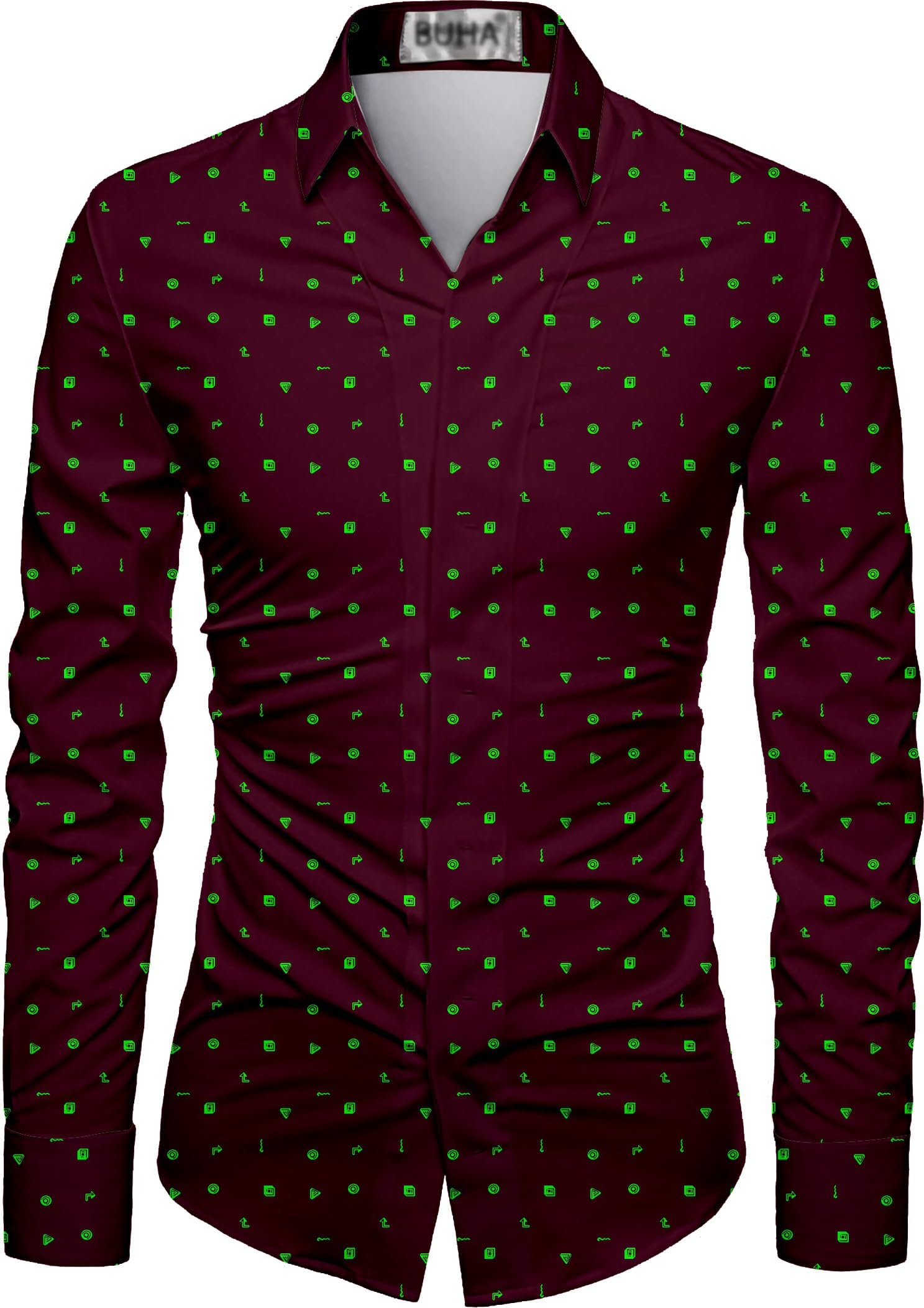 Men's Polycotton Regular Fit Printed Unstitched Shirt Fabric 2.25 Meters with Beautiful Design For Casual Outings, Parties, Festivals (Multicolor)-image-40