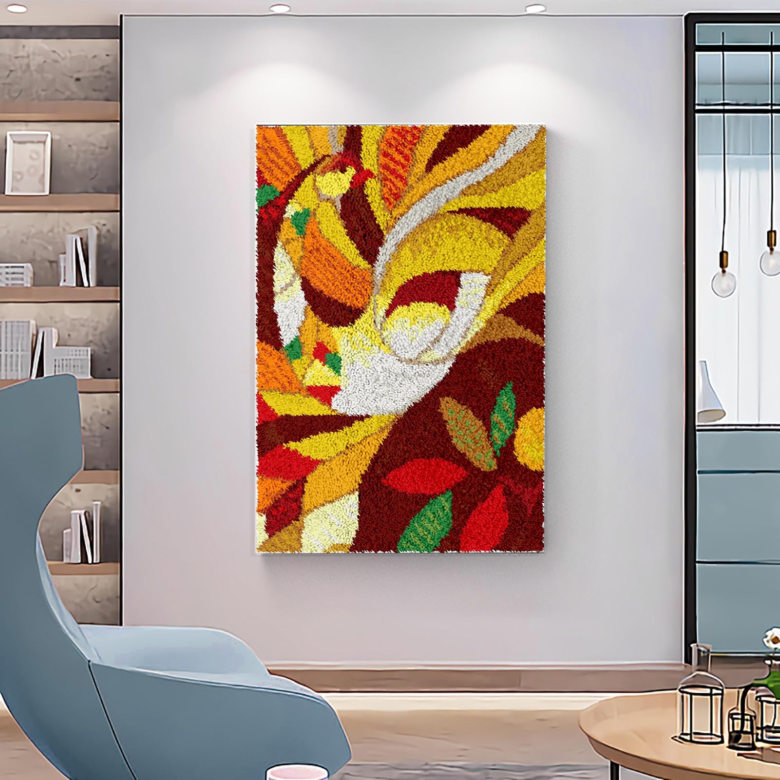 40 x 70 cm, zestaw do samodzielnego wiązania, zestaw do samodzielnego wiązania, zestaw do haftu krzyżykowego, zestaw z narzędziami, zestaw do samodzielnego wykonania dywanów, zestaw do majsterkowania