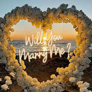 Will You Marry Me Neon Sign - Size:23inch - Custom Led Neon Light Sign - Wedding Party Decor