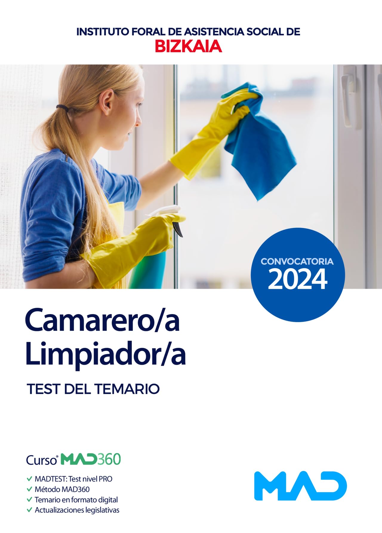 Camareros/as Limpiadores/as del Instituto Foral de Asistencia Social de Bizkaia. Test de Temario