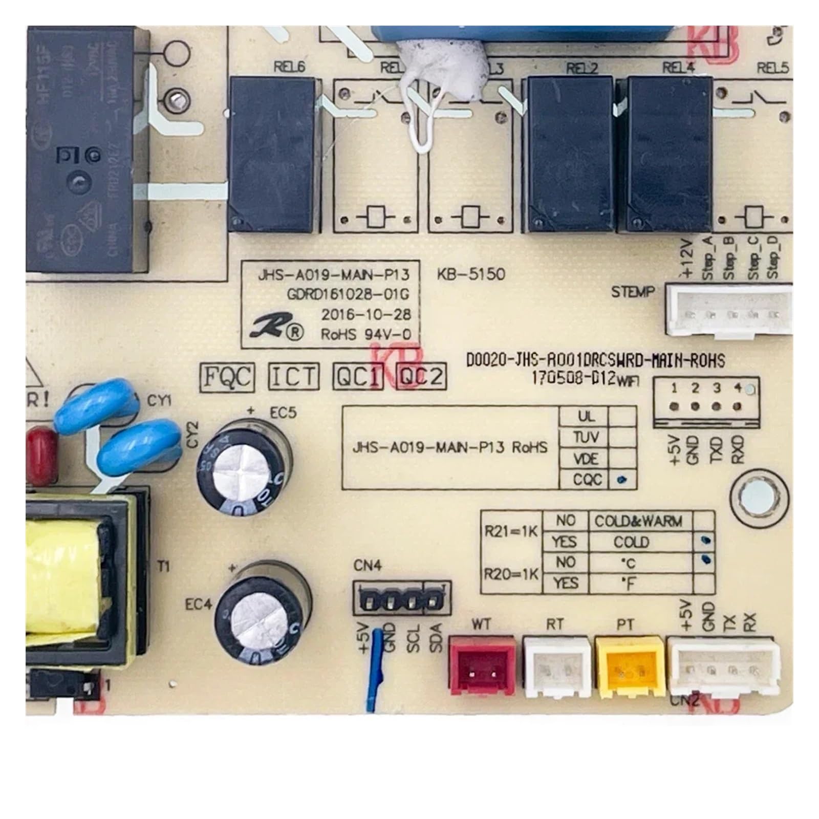 Aire Acondicionado Portátil Versión PC, A012A JHS-A019-MAIN-P13 Circuito PCB GDRD161028-01G, Accesorios De Repuesto For PCB De Aire Acondicionado
