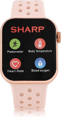 Sharp - Relojes inteligentes para hombres, relojes inteligentes para mujer, reloj de seguimiento de actividad compatible con Android, iOS, Samsung,