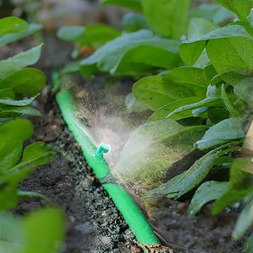 Miniatura 4 de Boquilla de rociador de niebla de agua de 150 piezas, rociador de riego atomizador, rociador de agua micro para césped de jardín, sistema de riego